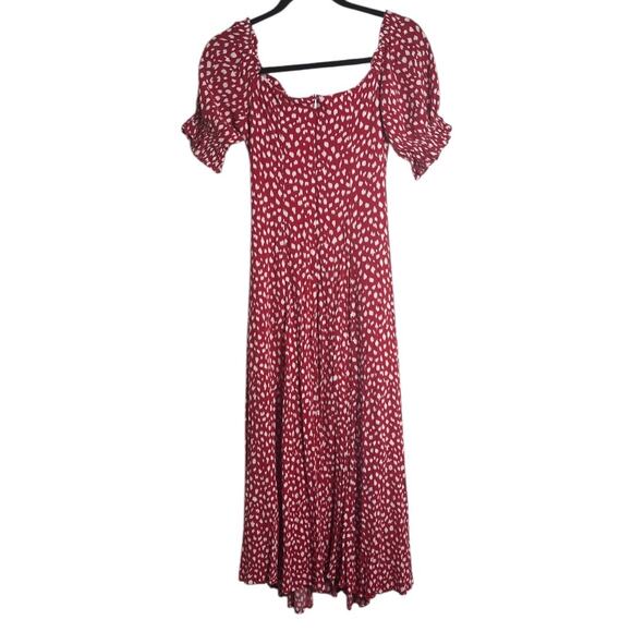 Since Then Holiday Guka Polka Dot Puff Sleeve Dress Size L - Picture 3 of 15